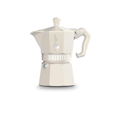 Italiaanse Koffiepot Bialetti MOKA EXCLUSIVE CREAM 3T Crème Aluminium 3 Koppar (8006363040396) - thumbnail