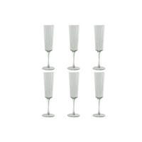 Set van bekers Home ESPRIT Groen Kristal 6 x 6 x 23,7 cm (6 Stuks) - thumbnail