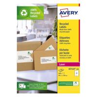 Etiket Avery LR7169-100 99.1x139 mm recycled wit 400 etiketten - thumbnail