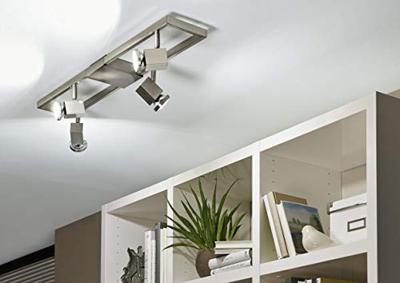 Eglo Led plafondspotZeraco 4-lichts led nikkel mat - 93678