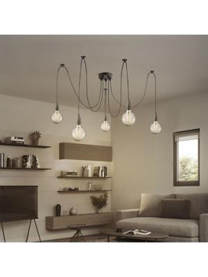 Light depot - plafondkap metaal 5 lichts - zwart - Outlet Light depot - plafondkap metaal 5 lichts - zwart - Outlet