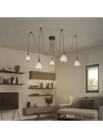 Light depot - plafondkap metaal 5 lichts - zwart - Outlet - thumbnail