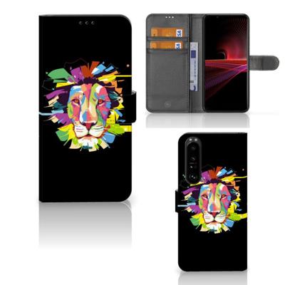 Sony Xperia 1 III Leuk Hoesje Lion Color Sony Xperia 1 III Leuk Hoesje Lion Color