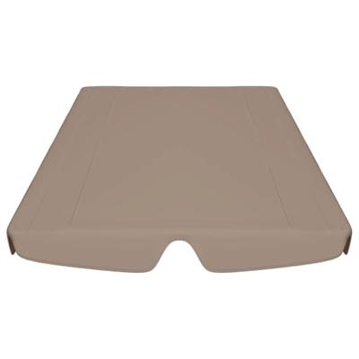 VidaXL Vervangingsluifel voor schommelbank 188/168x145/110 cm taupe