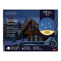 Led Icicle 5 meter 119 LED zwart/soft gold Lumineo - Lumineo - thumbnail