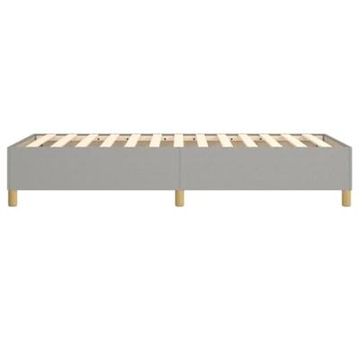 Boxspringframe stof lichtgrijs 90x190 cm