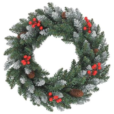 VidaXL 4-delige kerstdeurdecoratieset pvc