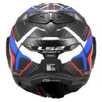 LS2 opklaphelm "ff901 advant x carbon future ii". helmet advant x car.fut.ii xxl bl/wh/blue - thumbnail