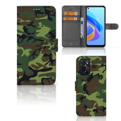 OPPO A76 | A96 | Telefoon Hoesje | Army Dark