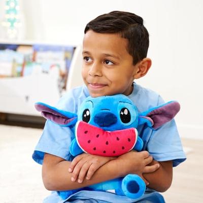Disney Lilo & Stitch pluchen knuffel Stitch met watermeloen - 25 cm