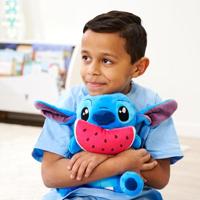 Disney Lilo & Stitch pluchen knuffel Stitch met watermeloen - 25 cm - thumbnail