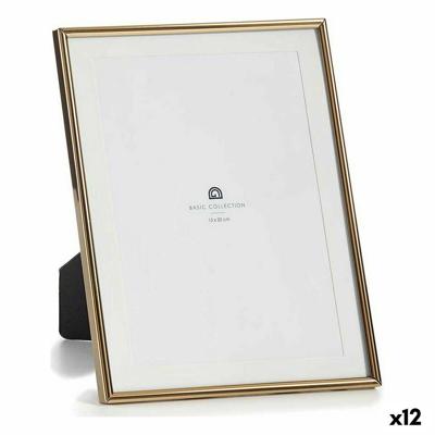 Fotolijsten Gift Decor Gouden Kristal Staal (12 Stuks)