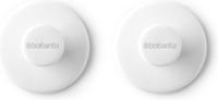 Brabantia renew handdoekhaakjes 2 stuks wit - thumbnail