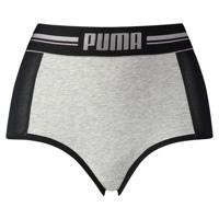 Puma Dames High Waist Short Zilver/Zwart -S - thumbnail