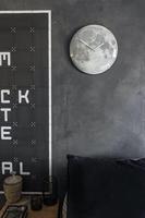 NeXtime ne-3164 wandklok dia. 35 cm, bol glas, &apos;blauw moon dome&apos; - thumbnail