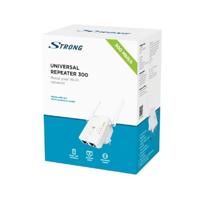 STRONG REPEATER300V2 WLAN-repeater 300 V2, bedrijfsmodi: universele repeater/access point/router, 300 Mbit/s bij 2,4 GHz, 2 LAN-poorten, wifi-versterker - wit, - thumbnail