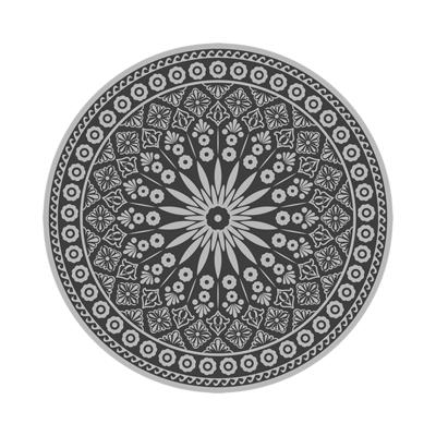 Esschert Design Tuintapijt Grijs Rond 170 cm