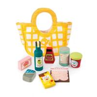 Tender Toys houten boodschappen + canvas tas - thumbnail
