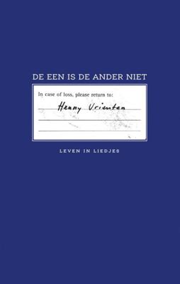 De een is de ander niet (Paperback)