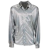 Holografische blouse zilver - thumbnail