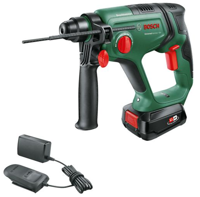 Bosch Groen UniversalHammer 18V | 2.0 J | 2.5 Ah accu + Oplader | In transportkoffer - 06039D6002 Bosch Groen UniversalHammer 18V | 2.0 J | 2.5 Ah accu + Oplader | In transportkoffer - 06039D6002