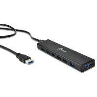 j5create 7-poorts USB 3.0 Data Hub met 1m verlengkabel [20W voeding meegeleverd] voor Mac, MacBook, Windows, Laptop, Surface, XPS, PC (JUH377) - thumbnail