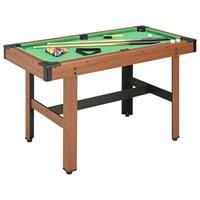 VidaXL Biljarttafel 4 feet 122x61x76 cm bruin - thumbnail
