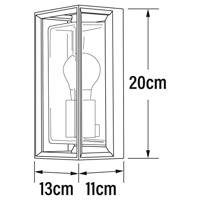 KonstSmide Landelijke wandlampBrindisi zwart - 7886-750 - thumbnail