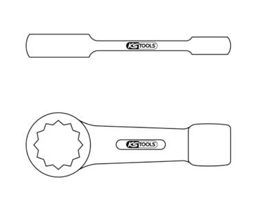 KS Tools 5170930 517.0930 Slagringsleutel Sleutelbreedte (metrisch) 30 mm