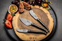 Laguiole Style de Vie Kaasmessenset Black Stonewash - thumbnail