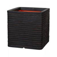 Capi Nature Row NL 40x40x40cm vierkante plantenbak donkerbruin - thumbnail