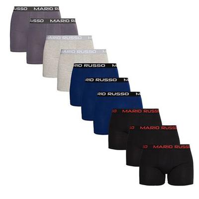Mario Russo boxers - 10-pack herenboxers - 4 kleuren in één set Mario Russo boxers - 10-pack herenboxers - 4 kleuren in één set