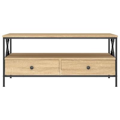 Salontafel 100x51x45 cm bewerkt hout sonoma eikenkleurig