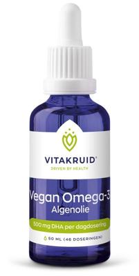 Vitakruid Vegan Omega 3 Algenolie 1250 Tryglyceriden 500 DHA