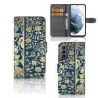 Samsung Galaxy S21 FE Hoesje Beige Flowers - thumbnail