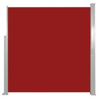Windscherm uittrekbaar 140x300 cm rood - thumbnail