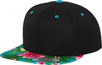 Flexfit FX6089HW Hawaiian Snapback - Black/Aqua (Hawaiian) - One Size - thumbnail