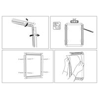 Kliklijst Nobo Premium Plus 70x50cm aluminium - thumbnail