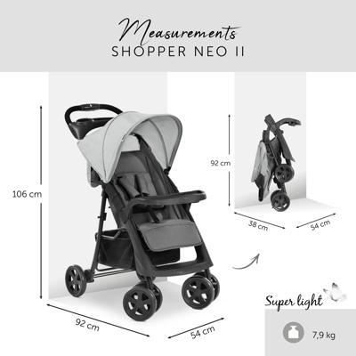 HAUCK Shopper Neo II kinderwagen - grijs