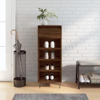 VidaXL Schoenenkast 40x36x105 cm bewerkt hout bruin eikenkleur - thumbnail