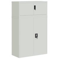 Archiefkast 90x40x145 cm staal lichtgrijs - thumbnail