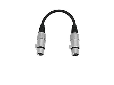 OMNITRONIC Adapter Cable XLR(F)/XLR(F) 0.2m bk - thumbnail