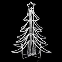 VidaXL Kerstfiguur kerstboom met warmwitte led&apos;s 87x87x93 cm - thumbnail
