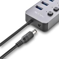 USB-HUB NGS IHUB10 Grijs - thumbnail