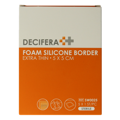 Decifera Foam border 5 x 5cm 5 Stuks Decifera Foam border 5 x 5cm 5 Stuks