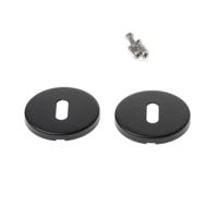 Sleutelrozet rond, kleur zwart, 6mm dik - thumbnail