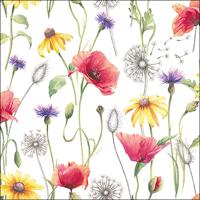 Ambiente Servetten Poppy Meadow 25x25cm - thumbnail