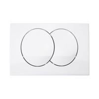 Drukplaat Delta 20 Mechanisch Frontbediening Wit OP=OP - thumbnail