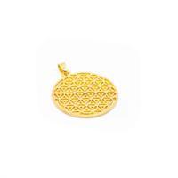 Flower of Life Hanger - Goudkleurig - thumbnail