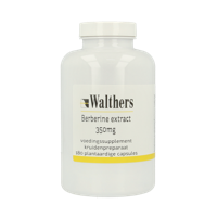 Walthers Berberine extract 350mg 180 Vegetarische capsules - thumbnail